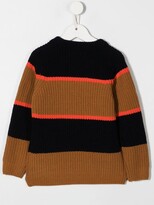 Thumbnail for your product : Scotch & Soda Stripe-Print Logo-Patch Jumper