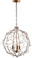 Thumbnail for your product : Jonathan Y Designs Isabelle 20In Adjustable Metal Glass Led Pendant