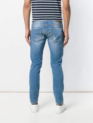 Entre Amis slim fit distressed jeans