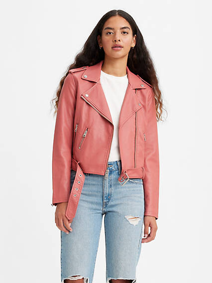 Levi's Women's Pink Leather & Faux Leather Jackets