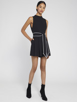 Thumbnail for your product : Alice + Olivia Harlan Pleated Romper With Belt