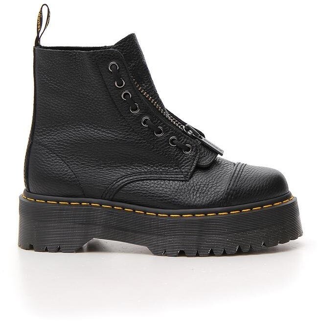dr martens zip boots platform