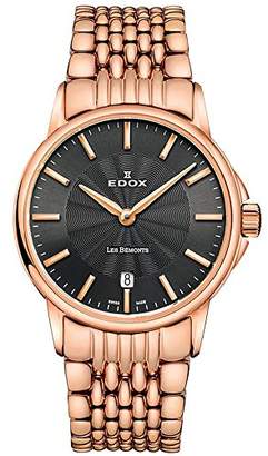 Edox Women's 57001 37RM GIR Les Bemonts Analog Display Swiss Quartz Rose Gold Watch