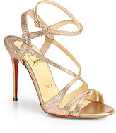 Thumbnail for your product : Christian Louboutin Audrey Glitter Strappy Sandals