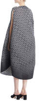 Thumbnail for your product : Issey Miyake Dot-Stripe Belted Asymmetric Midi Dress