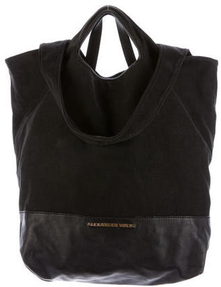 Alexander Wang Leather-Trimmed Canvas Tote