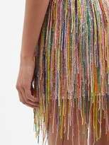 Thumbnail for your product : Ashish Fringed Sequinned Mini Dress - Multi