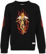 Thumbnail for your product : Wacko Maria Fire girl intarsia jumper