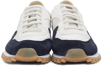 Spalwart White & Navy Marathon Trial Low (WBHS) Sneakers