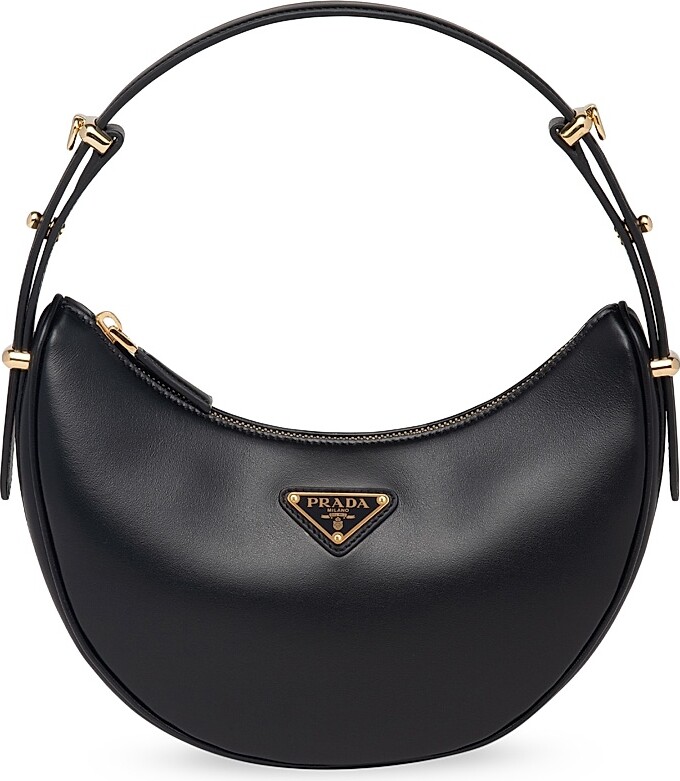 Prada Shoulder Bag Nero Tessuto Saffiano Leather, Tessuto Nylon
