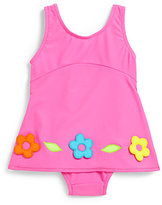 Thumbnail for your product : Florence Eiseman Infant's Flower Applique Swim Dress