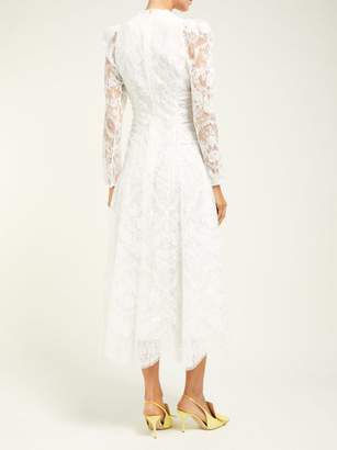 Erdem Annalee Cotton-blend Chantilly-lace Gown - Womens - White