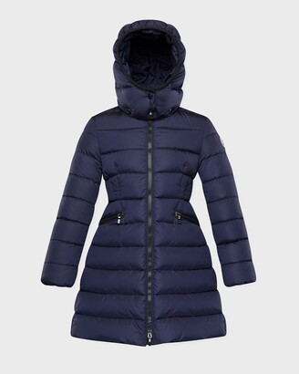 Moncler Girl's Charpal Quilted Long Coat, Size 4-6 - ShopStyle