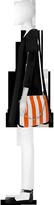 Thumbnail for your product : Corto Moltedo Jesse Stripes Persimmon and White Shoulder Bag