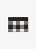 Thumbnail for your product : Burberry Black Kier Checked Leather Card Holder