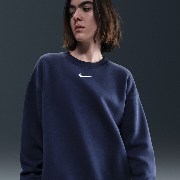 women's nike navy sweatshirt