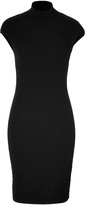 Thumbnail for your product : Ermanno Scervino Wool-Angora Floral Knit Cap Sleeve Dress