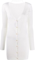 Thumbnail for your product : Jacquemus Button-Front Rib-Knit Dress