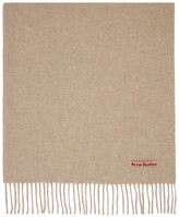 Thumbnail for your product : Acne Studios Brown Wool Fringed Scarf
