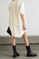 Thumbnail for your product : R 13 Oversized Cotton-drill Shirt Dress - White