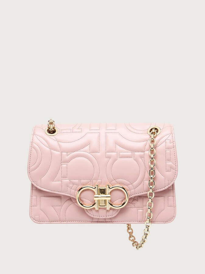 Salvatore Ferragamo Quilted Gancini flap bag (L) ShopStyle