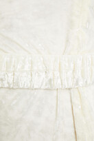 Thumbnail for your product : Ronny Kobo Korin Belted Crushed-velvet Maxi Dress