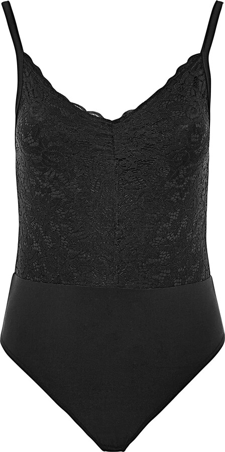 Yours Limited Collection Curve Black Lace Bodysuit - Women's - Plus ...
