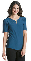Thumbnail for your product : Bobeau Gathered Sleeve Cutout Top
