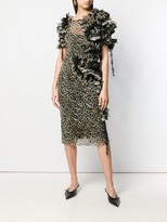 Thumbnail for your product : Antonio Marras Ruffled Leopard Print Dress