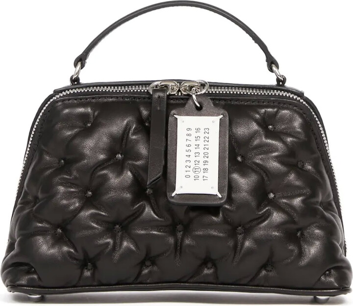 【Maison Margiela】 GLAM SLAM EMBROIDERY TRAPEZOID BAG Maison Margiela Glam Slam Embroidery Trapezoid Tote Bag