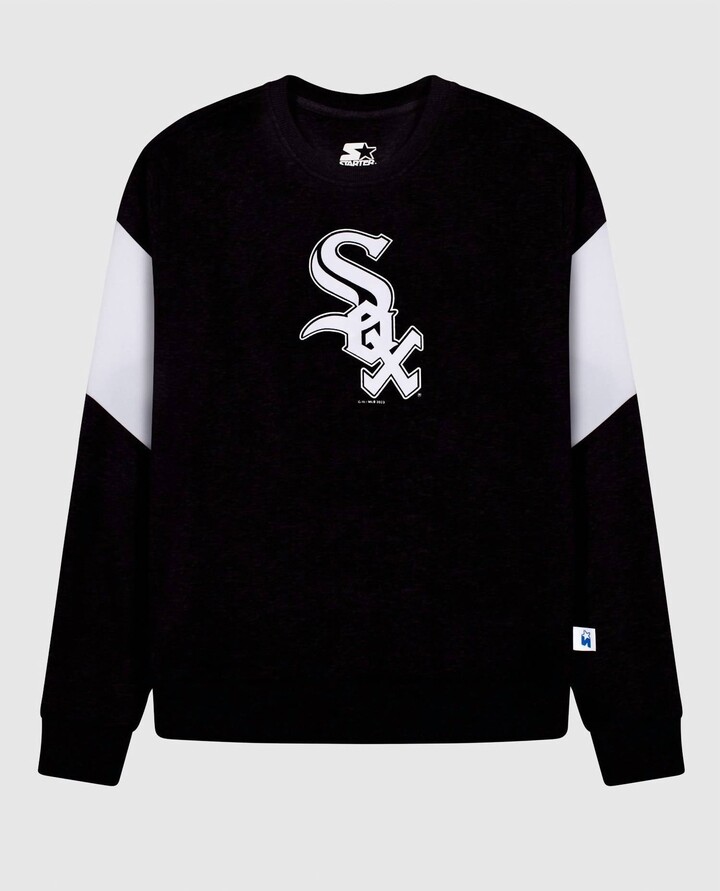 Starter Women's Chicago White Sox Crew Neck Sweatshirt In Black