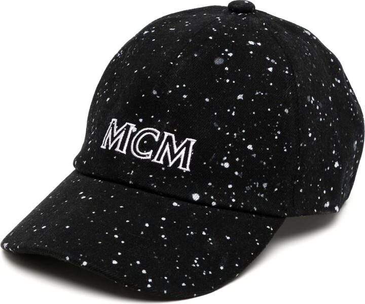 Mcm Men's Visetos Print Baseball Cap - Black
