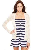 Thumbnail for your product : Delia's Shadow Stripe Open Cardigan