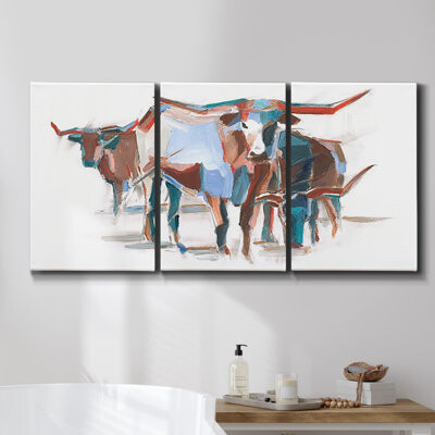 Rosalind Wheeler North Fork I - 3 Piece Wrapped Canvas Print