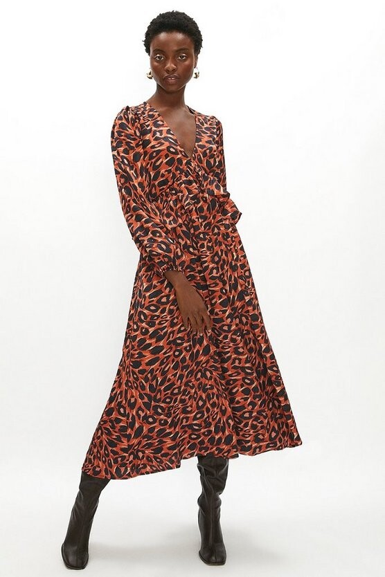 v neck dress with sleeves