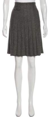 Gunex Wool Knee-Length Skirt Brown Wool Knee-Length Skirt