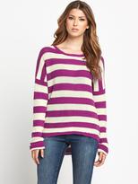 Thumbnail for your product : Firetrap Cable Knitted Stripe Jumper