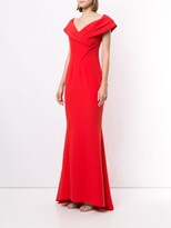 Thumbnail for your product : Safiyaa Madison off-the-shoulder gown
