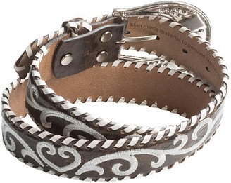 Nocona Whip-Stitched Embroidered Belt - Leather (For Women)