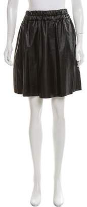 Derek Lam 10 Crosby Vegan Leather Knee-Length Skirt w/ Tags