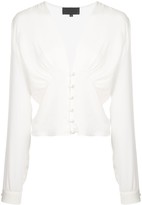 Thumbnail for your product : Nili Lotan Laila cropped blouse