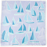 Thumbnail for your product : Anna Coroneo Sailboat-Print Silk Square Scarf