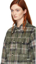 Thumbnail for your product : Etoile Isabel Marant Green Plaid Gaston Blanket Shirt