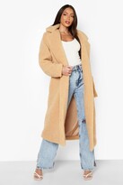 Thumbnail for your product : boohoo Tall Teddy Faux Fur Longline Coat
