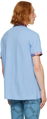 Versace Jeans Couture Blue Tapestry Polo