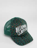 Thumbnail for your product : Billionaire Boys Club Leopard Print Trucker Cap In Green