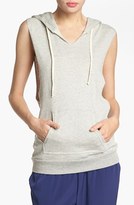 Thumbnail for your product : Leith Cutoff Sleeve Hoodie Heather Grey Large