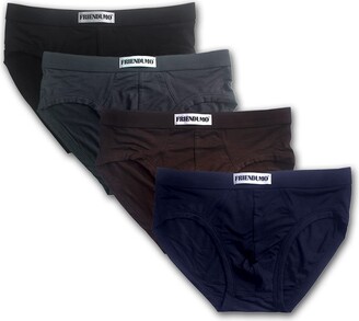 Friendumo 1 Pack Multicolored Men's Briefs Breathable Pants Cotton Shorts  Soft Cotton Modal Rayon-Size 3XL - ShopStyle