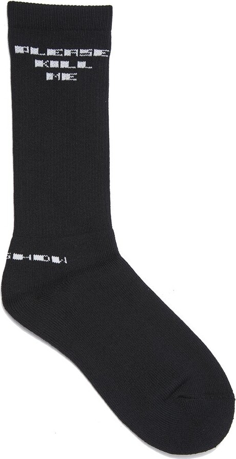 Rick Owens Cotton Glitter Socks in Black for Men Mens Clothing Underwear Socks 