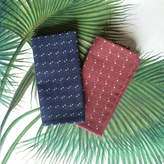 Thumbnail for your product : Nori Sun London Embroidered Japanese Woven Cotton Pocket Square